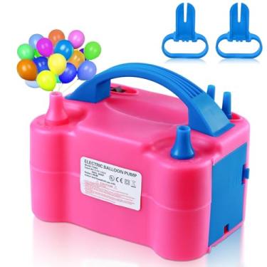 Imagem de Party Zealot Bomba De Balão Elétrica, Bomba De Ar Elétrica Substitui Bomba Manual De Balão, Bomba De Inflador De Balão Padrão Dos Eua Elétrica Com Bicos Duplos Para Arco De Balão, Suporte De Balão,