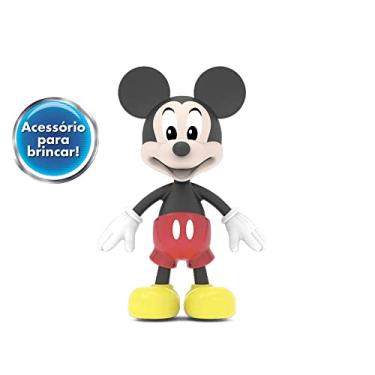 Imagem de Boneco Mickey, Elka, Corpo Preto/Luva Branca/Shorts Vermelho/Sapato Amarelo Rosto Pele