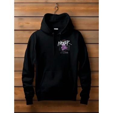 Imagem de Moletom Bear Never Say Never Blusa de Frio Flanelada - ImperiumStore, 