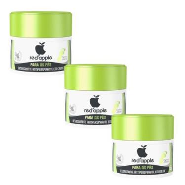 Imagem de Kit 3 Desodorante Em Creme Para Os Pés 55G - Red Apple