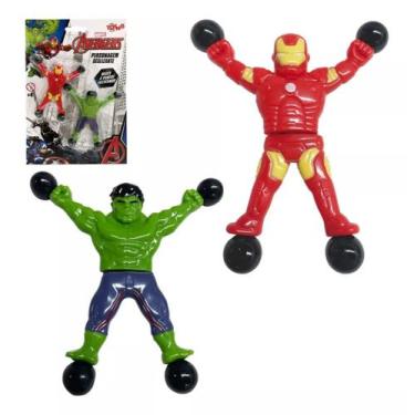Imagem de Boneco Homem De Ferro e Hulk Gruda Na Parede Toyng - 53514