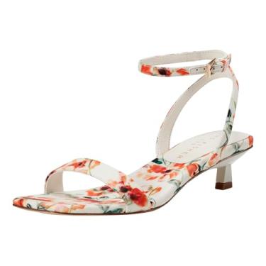 Imagem de Marc Fisher LTD Sandália feminina de salto alto Alona, Estampa de flor marfim/laranja multi 150, 40