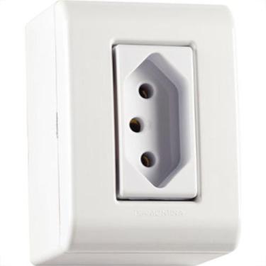 Imagem de Sistema X Tramontina 1Tomada 10A C/Caixa 304/2 - RCD