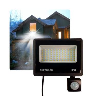 Imagem de Refletor Led Holofote 50w Sensor Presença Fotocélula Bivolt