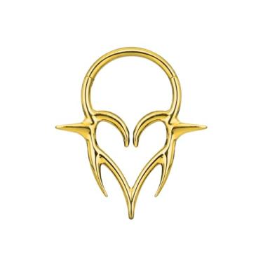 Imagem de Pierced Owl 16GA ASTM F-136 Anel clicker segmento articulado titânio grau implante cravado, 8mm Diameter, Metal, Sem Pedra Preciosa