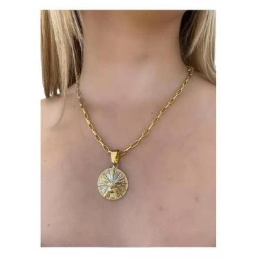 Imagem de Cordão Banhado a Ouro 10 Milésimos 50cm Dourado 6mm - Tojoia18K