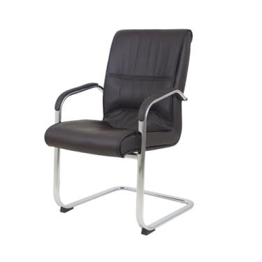 Imagem de Cadeira De Escritório Executiva Premium Estofada Diretor Big Fixa Marrom