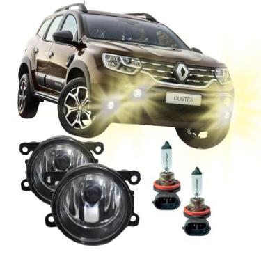 Imagem de Par Farolete Milha Lente em Vidro + Lâmpadas H11 Duster Overbumper 201