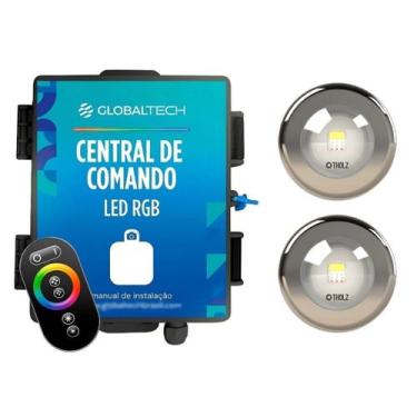 Imagem de Kit 2 LED RGB 10W + Central de Comando Globaltech 60W - Globaltech Bra