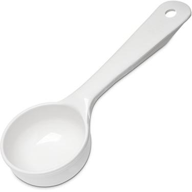 Imagem de Carlisle FoodService Products Measure Miser Colher de medição sólida com cabo curto, 85 g, branca, 1 unidade (pacote com 1)