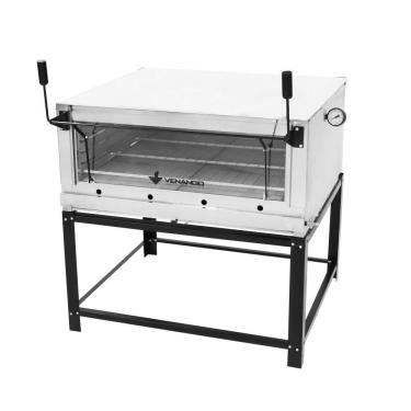 Imagem de Forno Lastro A Gás Natural Venâncio Roma 90 Interior Aço Galvanizado Exterior Inox Firi...