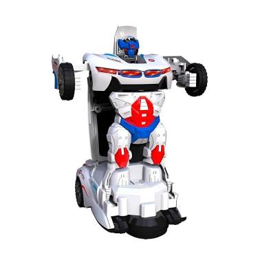 Imagem de Carro Transformar Robô 2 Em 1 Bate E Volta Luzes Musica Brinquedo Infantil