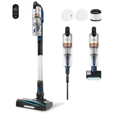 Imagem de Aspirador de Pó Sem Fio LEVOIT com Filtro HEPA, Design Antienrosco, Autonomia de 60 Min, Sucção Poderosa, Leve, Escova Motorizada Mini,