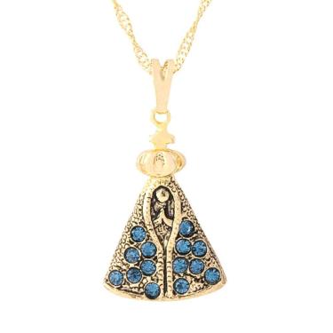 Imagem de Colar Amuleto Crucifixo Jesus Aparecida - Selecione o Modelo