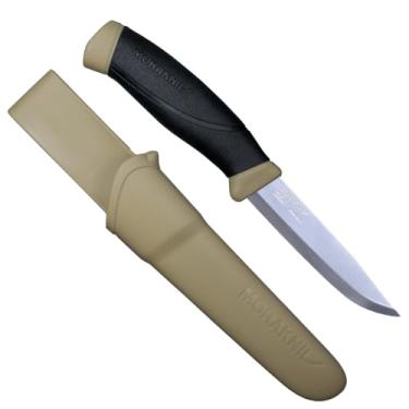 Imagem de Faca Morakniv M-13216 para uso ao ar livre com lâmina de aço inoxidável Sandvik, 10 cm, Desert Tan