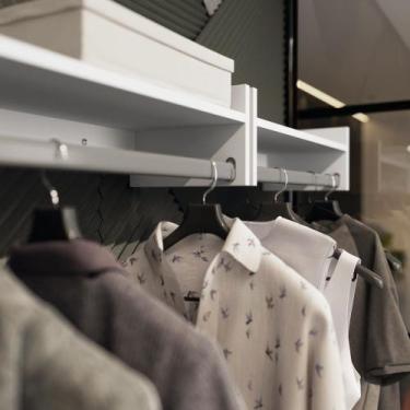 Imagem de Cabideiro Arara organizador e expositor MDF fixo para roupa multiuso -