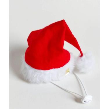Imagem de Gorro de Papai noel para cachorro ou gato - Apetrechos pet, G