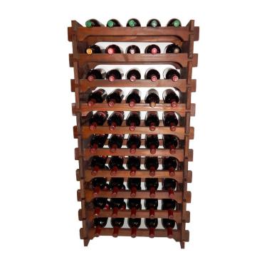 Imagem de Adega Vinho Madeira 60 Garrafas Cor Imbuia C05 Cevey Adegas E Artesanatos