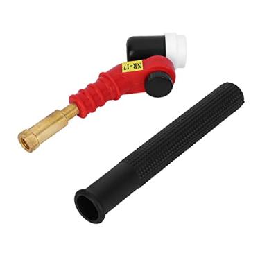 Imagem de Cabeça da tocha de soldagem TIG com pescoço giratório refrigerado a ar da série Klanata NR-17, rotativa para ângulos de soldagem precisos, acessório de soldagem de nível industrial