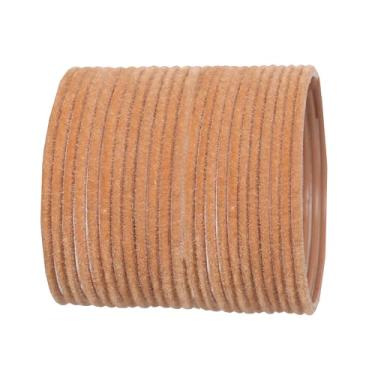 Imagem de Touchstone Pulseiras de joias indianas de Bollywood feitas à mão, cobertas de veludo, cor rosa, rosa, conjunto de 24 para mulheres