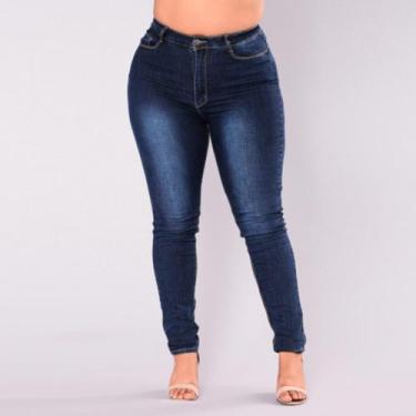 Imagem de Jeans Feminino Calça Lycra Elastano Algodão Cor Modelo - APOLLOGY, 42