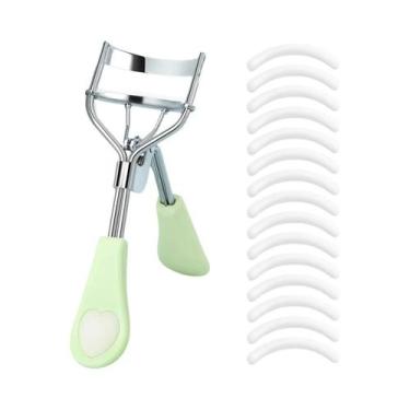 Imagem de Modelador De Cílios Portátil Com 15 Almofadas De Silicone Em Aço Inoxi