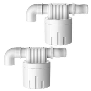 Imagem de CXZTCL 2 peças de válvula de controle automático de nível de água de 1/5.1 cm válvula flutuante embutida para tanques de gado, cisterna (instalação vertical, 1/2 polegada)