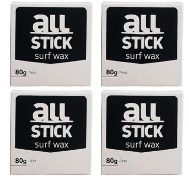Imagem de Parafina Surf All Stick 80g Parafina para prancha de surf, longboard, Skimboard, Funboard Kit com 4 und + raspador (Agua Fria)