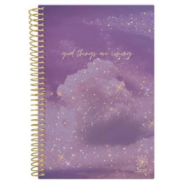 Imagem de bloom daily planners Agenda de bolso 2026 - 10 cm x 15 cm - (janeiro de 2026 a dezembro de 2026) - Mini agenda semanal/mensal e livro de calendário - Good Things Are Coming