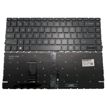 Imagem de BestParts Substituição de teclado de laptop retroiluminado para HP Probook 440 G8 440 G9 445 G8 445 G9 640 G8 640 G9 640 G10 645 G8 645 G9 preto sem moldura layout dos EUA