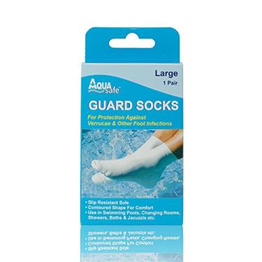 Imagem de (grande, guarda) – Meias Aquasafe Verruca Guard para nadar – Grande – Tamanho 5,5-8