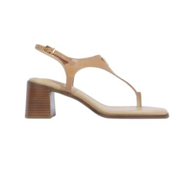 Imagem de Sandália Schutz Salto Bloco Médio Light Wood