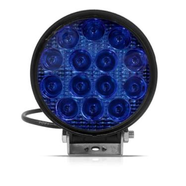 Imagem de Farol De Milha 14 Leds Azul 42w Universa Off-road