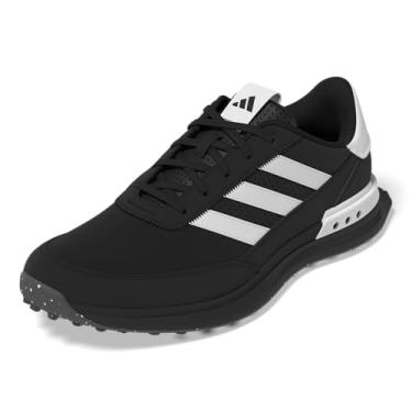 Imagem de adidas Sapatos de golfe masculinos S2g Spikeless Leather 24, Corepreto/Greyfour/Ironmet, 8.5