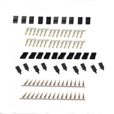 Imagem de Kit De Conectores Para Receptor Servo Jr Futaba 5 10 Pares Plugue Mach