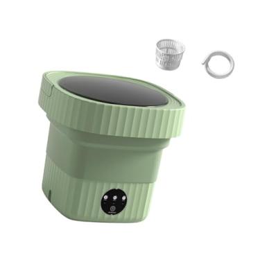Imagem de Baoblaze Máquina de r roupa pequena com 3 modos de limpeza, máquina de r roupa elétrica portátil para viagens de negócios, apartamento, casa, Verde