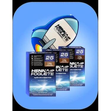 Imagem de Henna Foguete Pó - Para Sobrancelha e Barba, Fixação Rápida 3 minutos,