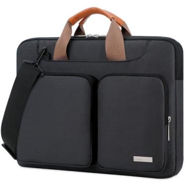 Imagem de Bolsa de ombro para laptop Lacdo 360 Protective 14 polegadas preta