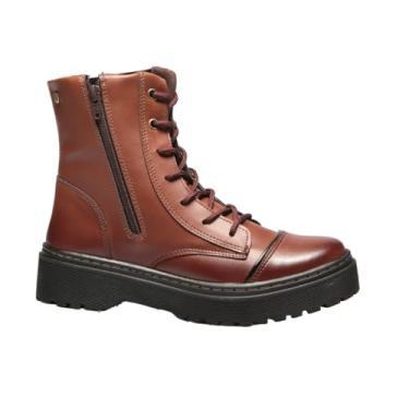 Imagem de Bota Coturno Tratorada Feminina 7010 A, Café, 33