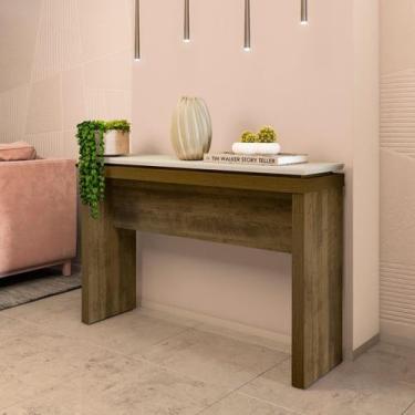 Imagem de Aparador Buffet de Café Mesa de Apoio Artely Luna, Pinho / Off White