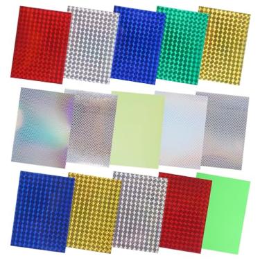 Imagem de Adesivos de fita para iscas de pesca, 15 peças refletivas de escamas de peixe, iscas, adesivo holográfico, fita adesiva para iscas de pesca faça você mesmo, acessórios e ferramentas de artesanato (15