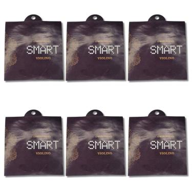 Imagem de Kit 6 Encordoamento Violino 4 Cordas Smart