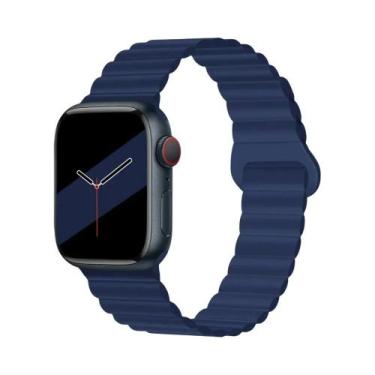 Imagem de Pulseira Magnética De Silicone Unissex Para Apple Watch 38/40/41mm 42/