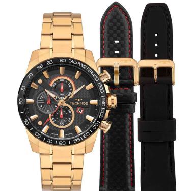 Imagem de Relógio Technos Masculino Cronógrafo Dourado Os1abr-t1p