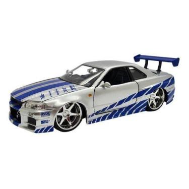 Imagem de Miniatura Nissan Skyline Gtrr34 Velozes E Furiosos Jada 1:24, Prata