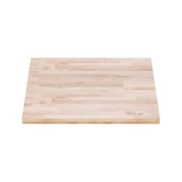 Imagem de DuraSteel Bancada de bloco de açougueiro 76 x 76 cm - bancada de madeira maciça de bordo para cozinha, restaurante, armário, mesa, tábua de madeira, ilha de corte grande longa, massa de mesa de
