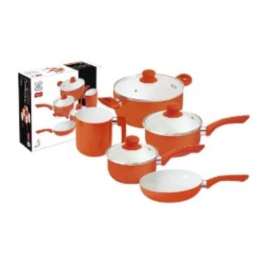 Imagem de Jogo De Panelas 5 Peças Revestimento Cerâmico Wellmix Wx4620