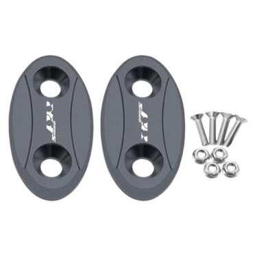 Imagem de BYYINGSUS Acessórios CNC para motocicleta Tampa de espelho de para-brisas Driven Eliminators Cap Mirror Hole Cover Compatível com S1000RR 2009-2018 (titânio)