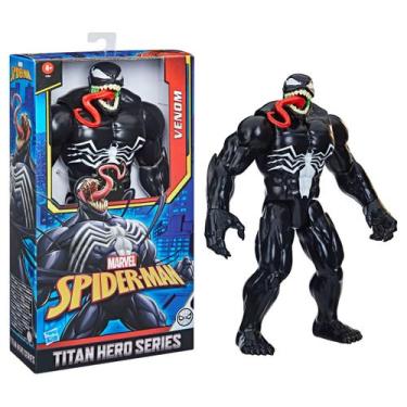 Imagem de Boneco Venom Max Titan Hero Hasbro Articulado Brinquedo Infantil Marve