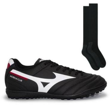 Imagem de Chuteira Society Mizuno Masculina Morelia Club AS + Meião Color Sports-Masculino